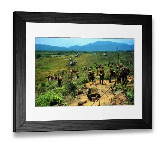 Framed Print : US Airbourne Troops on the Ground in Vietnam 1968 Framed Print : US Airbourne Troops on the Ground in Vietnam 1968