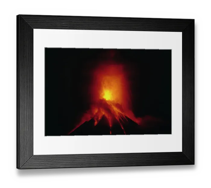 Framed Print : Mount Mayon Volcano Erupting Framed Print : Mount Mayon Volcano Erupting