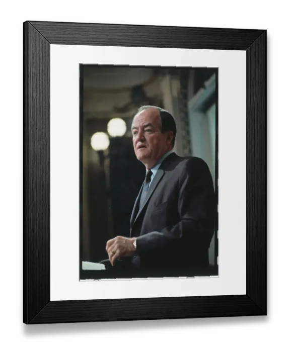 Framed Print : Portrait of Hubert H. Humphrey Framed Print : Portrait of Hubert H. Humphrey