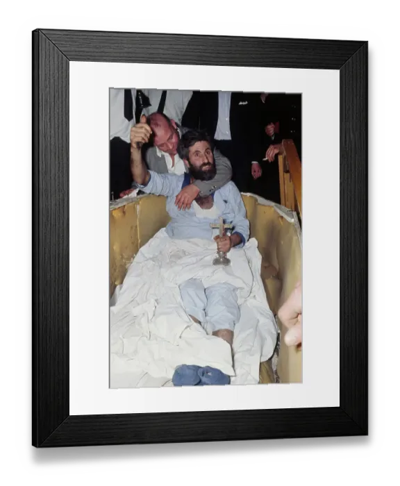 Framed Print : Mick Meaney In His Coffin Framed Print : Mick Meaney In His Coffin