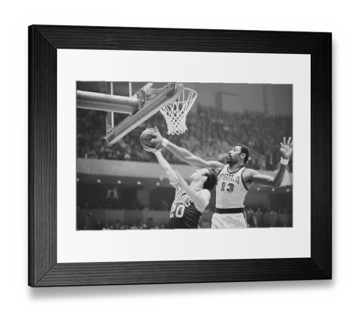 Framed Print : Wilt Chamberlain Blocking Shot Framed Print : Wilt Chamberlain Blocking Shot