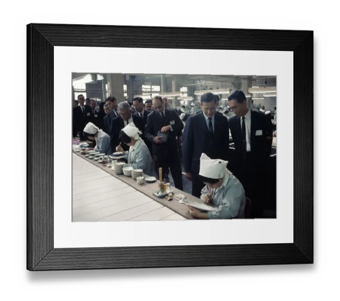 Framed Print : US Governors At Noritake Ceramics Company Framed Print : US Governors At Noritake Ceramics Company