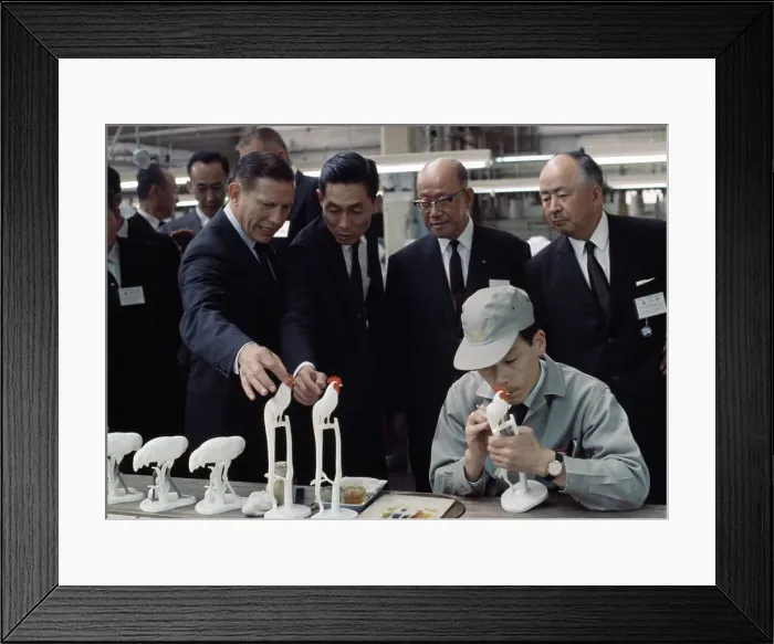 Framed Print : US Governors At Noritake Ceramics Company Framed Print : US Governors At Noritake Ceramics Company