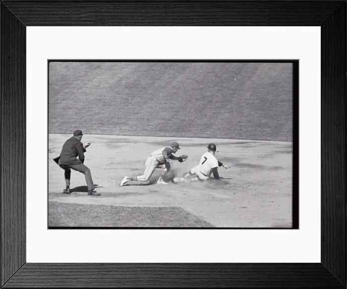 Framed Print : Mickey Mantle in Action Framed Print : Mickey Mantle in Action