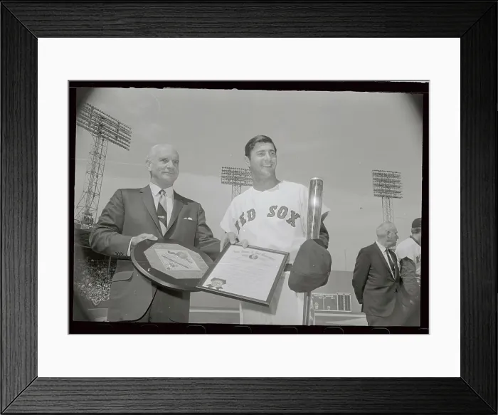 Framed Print : Boston Red Sox Holding Awards