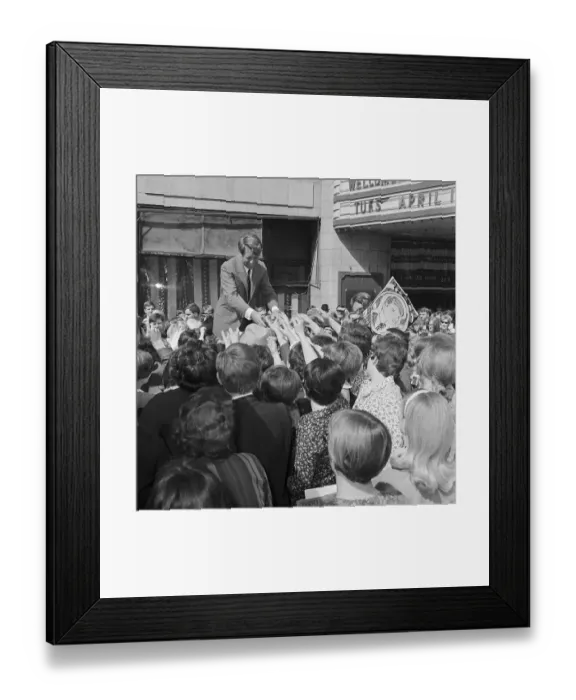 Framed Print : Robert F. Kennedy Reaching out to Shake Hands in Campaign Crowd Framed Print : Robert F. Kennedy Reaching out to Shake Hands in Campaign Crowd