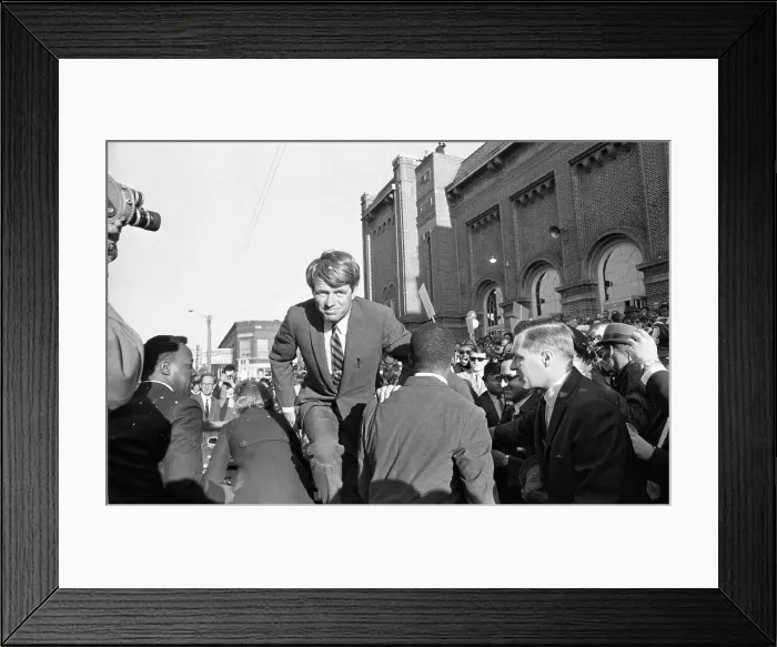 Framed Print : RFK in Indiana Framed Print : RFK in Indiana
