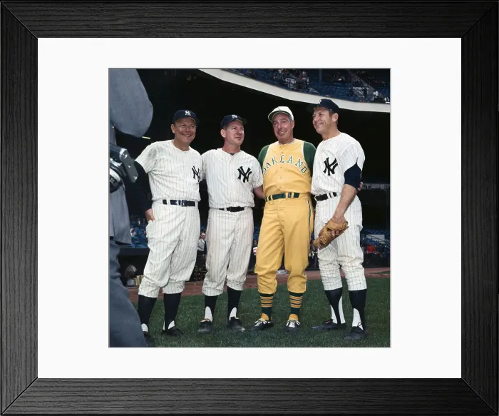 Framed Print : Mangers of Yankees and Oakland A's Framed Print : Mangers of Yankees and Oakland A's
