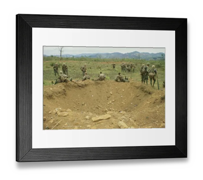 Framed Print : Lang Vei Special Forces Camp, Vietnam War Framed Print : Lang Vei Special Forces Camp, Vietnam War