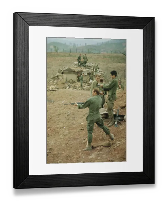 Framed Print : Lang Vei Special Forces Camp, Vietnam War Framed Print : Lang Vei Special Forces Camp, Vietnam War