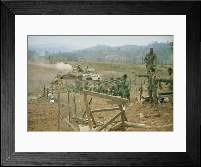 Framed Print : Lang Vei Special Forces Camp, Vietnam War Framed Print : Lang Vei Special Forces Camp, Vietnam War