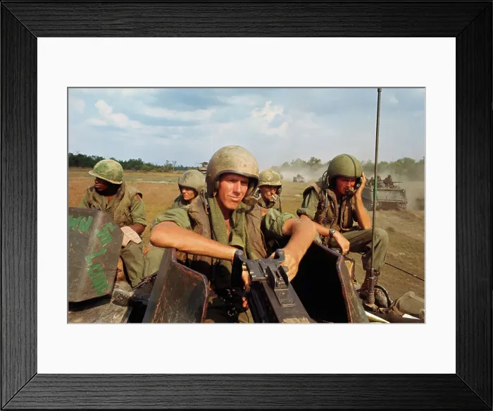 Framed Print : Soldiers on Patrol in Vietnam Framed Print : Soldiers on Patrol in Vietnam