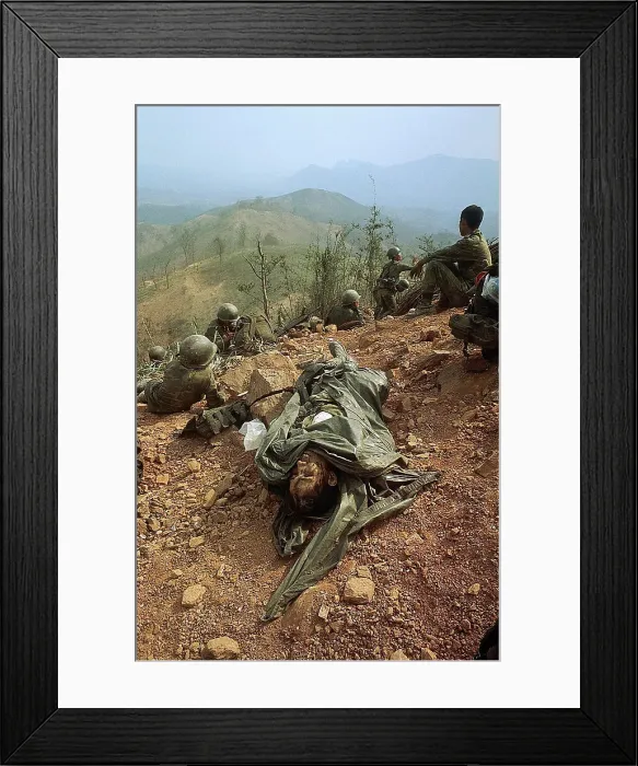 Framed Print : Wounded Vietnamese Troops on Hill 552 Framed Print : Wounded Vietnamese Troops on Hill 552
