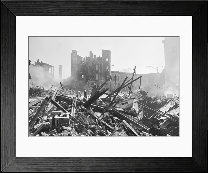 Framed Print : Destruction Caused by Chicago Riots Framed Print : Destruction Caused by Chicago Riots