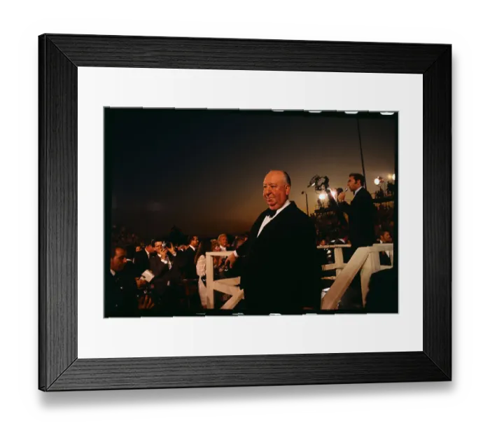 Framed Print : Alfred Hitchcock Standing at Academy Awards Ceremony Framed Print : Alfred Hitchcock Standing at Academy Awards Ceremony