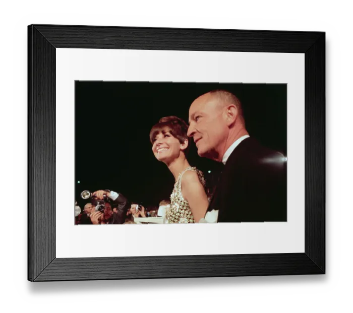 Framed Print : Audrey Hepburn and Ben Gazzara Arriving at Academy Awards Framed Print : Audrey Hepburn and Ben Gazzara Arriving at Academy Awards