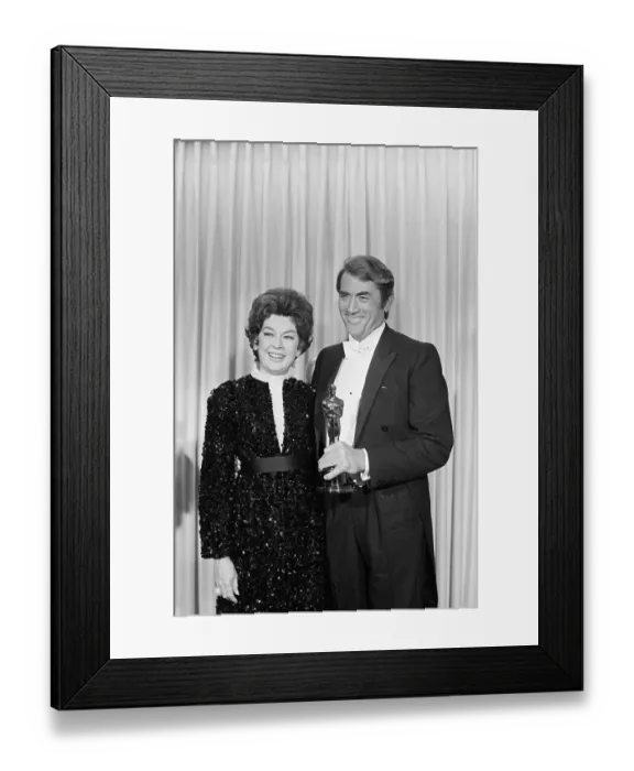 Framed Print : Gregory Peck Receiving Award Framed Print : Gregory Peck Receiving Award