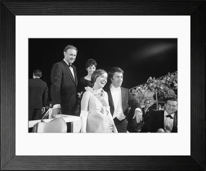 Framed Print : Dustin Hoffman and Gene Hackman at Academy Awards Framed Print : Dustin Hoffman and Gene Hackman at Academy Awards