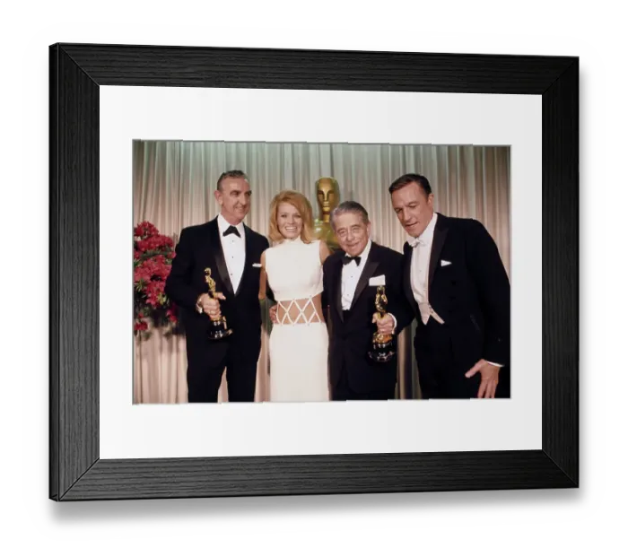 Framed Print : Ken Darby, Angie Dickinson, Alfred Newman, Gene Kelly Framed Print : Ken Darby, Angie Dickinson, Alfred Newman, Gene Kelly