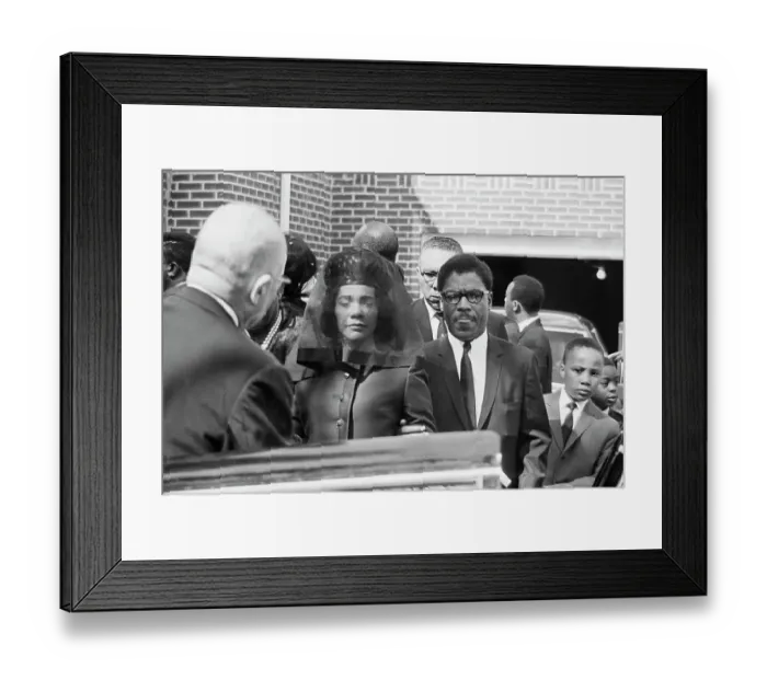 Framed Print : Widow Of Dr. Martin Luther King In Veil Framed Print : Widow Of Dr. Martin Luther King In Veil