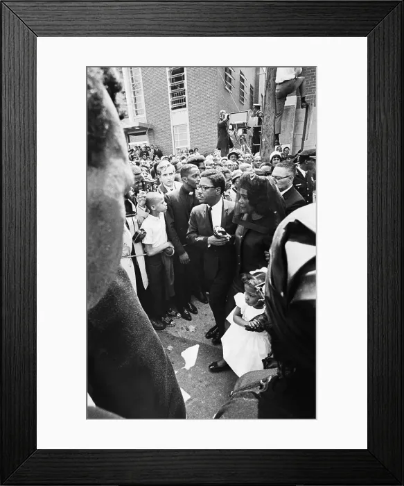 Framed Print : Mrs. King, Jr. Is Escorted From Funeral Framed Print : Mrs. King, Jr. Is Escorted From Funeral