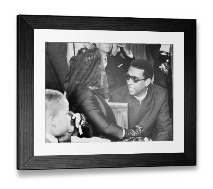 Framed Print : Stokely Carmichael and Coretta Scott King Talking