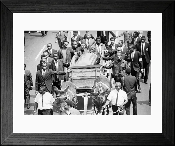 Framed Print : Funeral Procession of Martin Luther King, Jr Framed Print : Funeral Procession of Martin Luther King, Jr