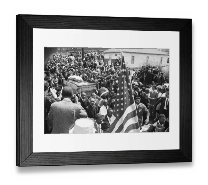 Framed Print : Funeral Procession of Martin Luther King Jr Framed Print : Funeral Procession of Martin Luther King Jr