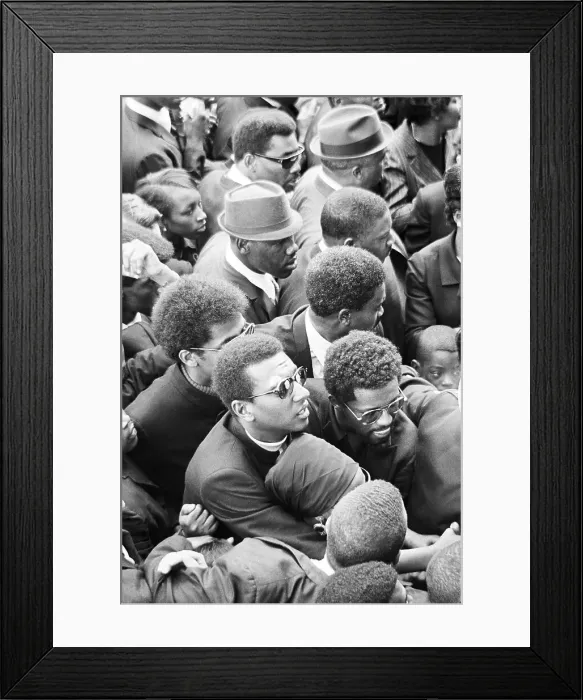 Framed Print : Stokely Carmichael at Martin Luther King's Funeral Framed Print : Stokely Carmichael at Martin Luther King's Funeral