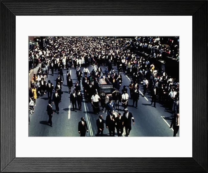 Framed Print : Martin Luther King's Funeral Procession Framed Print : Martin Luther King's Funeral Procession