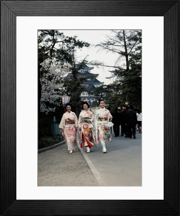 Framed Print : Women In Kimonos Framed Print : Women In Kimonos