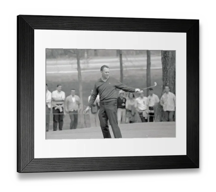 Framed Print : Billy Casper Swinging Golf Club Framed Print : Billy Casper Swinging Golf Club