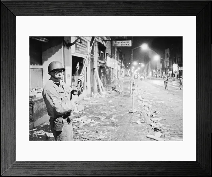 Framed Print : National Guard in Pittsburgh