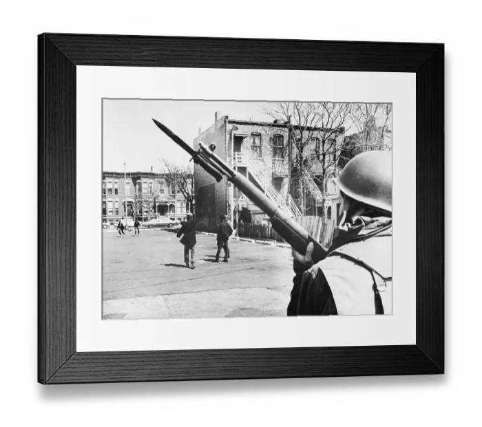 Framed Print : Children Play Softball in Street
