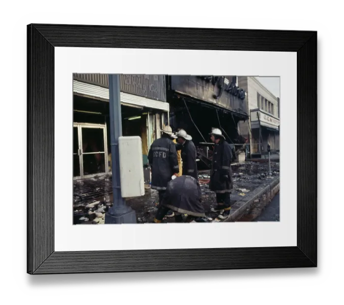 Framed Print : Aftermath Of Riot, Washington Framed Print : Aftermath Of Riot, Washington