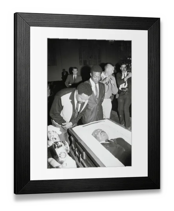 Framed Print : Hosea Williams Viewing Body of Martin Luther King Jr