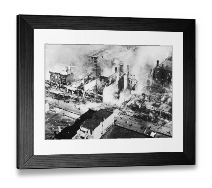 Framed Print : A Night of Looting