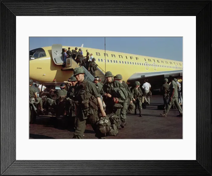 Framed Print : US Soldiers Disembarking In Vietnam Framed Print : US Soldiers Disembarking In Vietnam