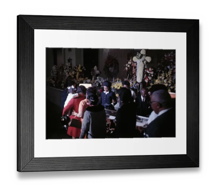 Framed Print : Coretta Scott King Grieving Over Body of Martin Luther King Jr