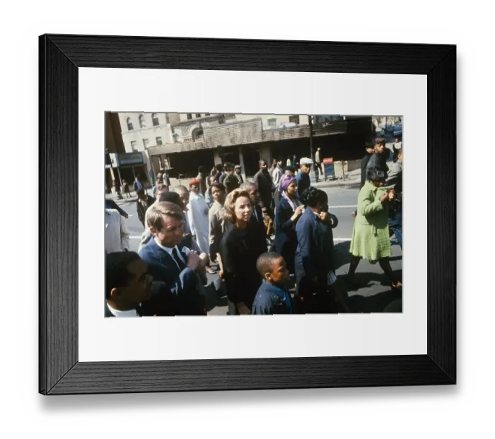 Framed Print : Robert Kennedy and Wife Ethel Touring Fire-Damaged Area of Washington Framed Print : Robert Kennedy and Wife Ethel Touring Fire-Damaged Area of Washington