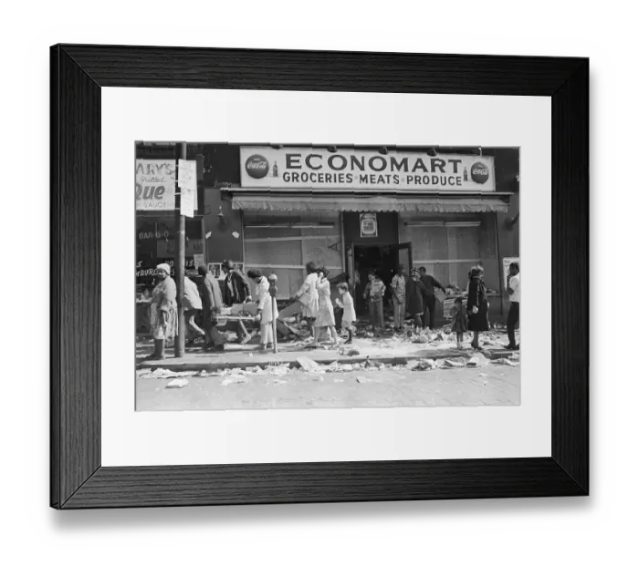 Framed Print : Looting Following MLK's Assassination Framed Print : Looting Following MLK's Assassination