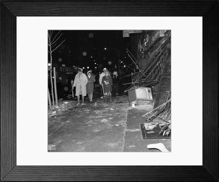 Framed Print : Damage From the Martin Luther King Riots Framed Print : Damage From the Martin Luther King Riots