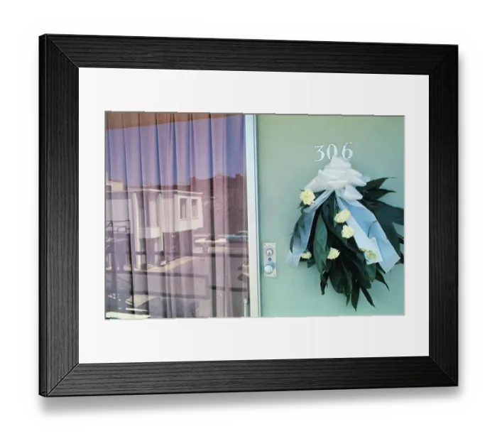 Framed Print : Wreath on Motel Door for Martin Luther King Jr Framed Print : Wreath on Motel Door for Martin Luther King Jr