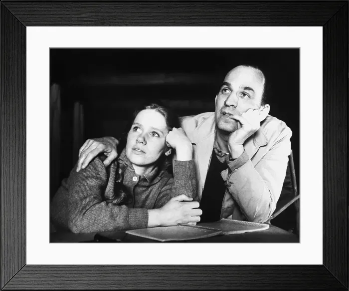 Framed Print : Ingmar Bergman and Liv Ullman at Table Framed Print : Ingmar Bergman and Liv Ullman at Table