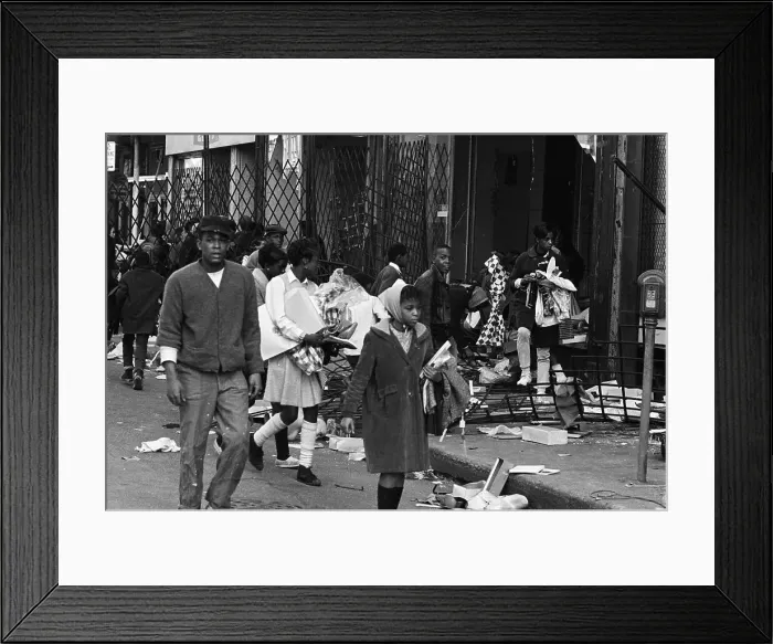 Framed Print : Looting After Martin Luther King Assassination Framed Print : Looting After Martin Luther King Assassination