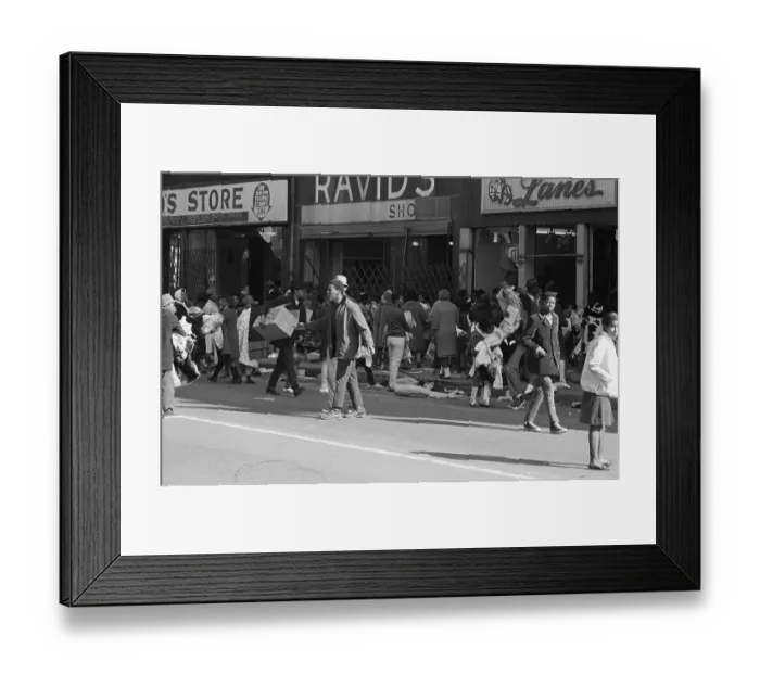 Framed Print : Looters Stealing Goods From Stores