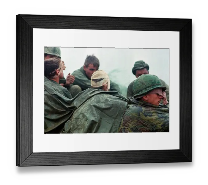 Framed Print : Wounded Soldiers Awaiting Evacuation Framed Print : Wounded Soldiers Awaiting Evacuation