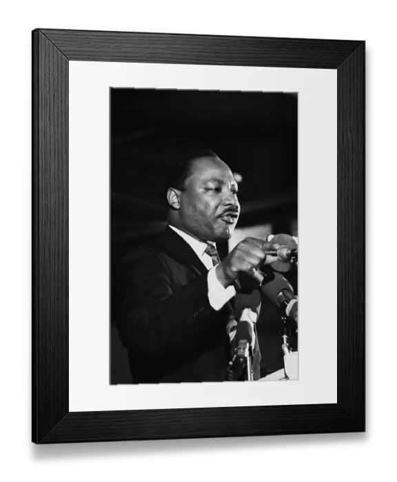 Framed Print : Dr. King Speaking On The Eve Of His Deat