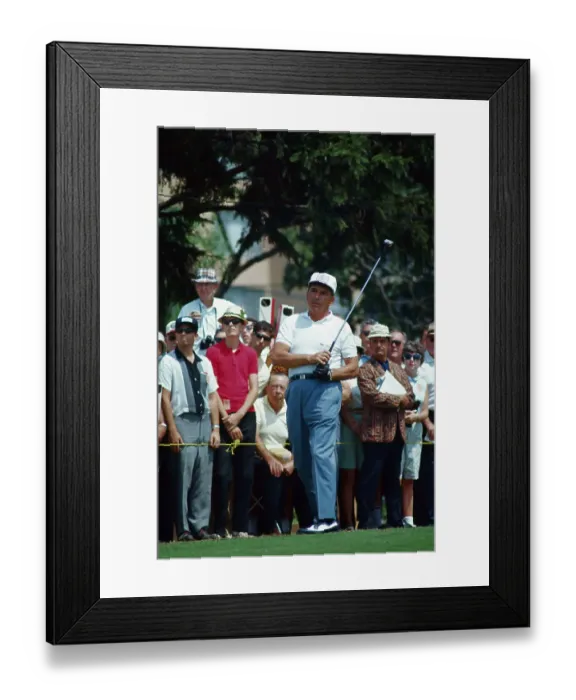 Framed Print : Gary Player After Making a Shot Framed Print : Gary Player After Making a Shot