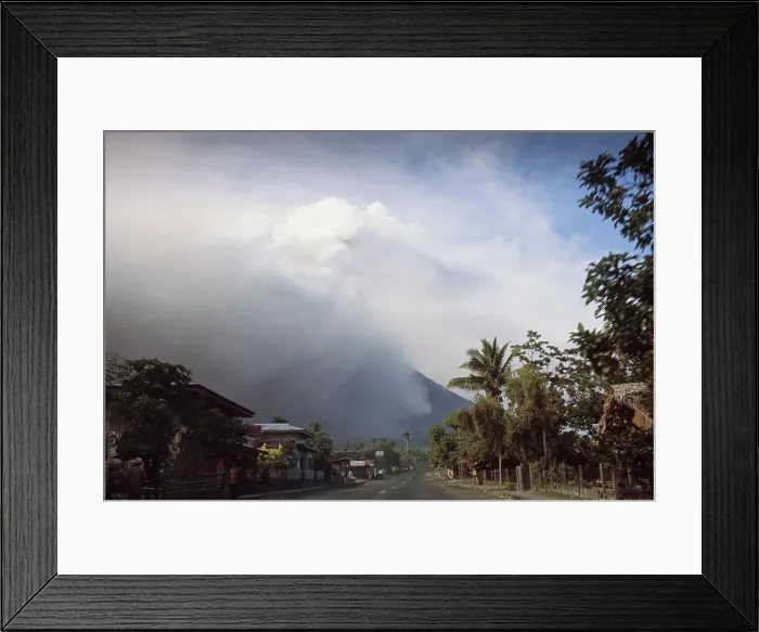 Framed Print : Mayon Volcano Eruption Framed Print : Mayon Volcano Eruption